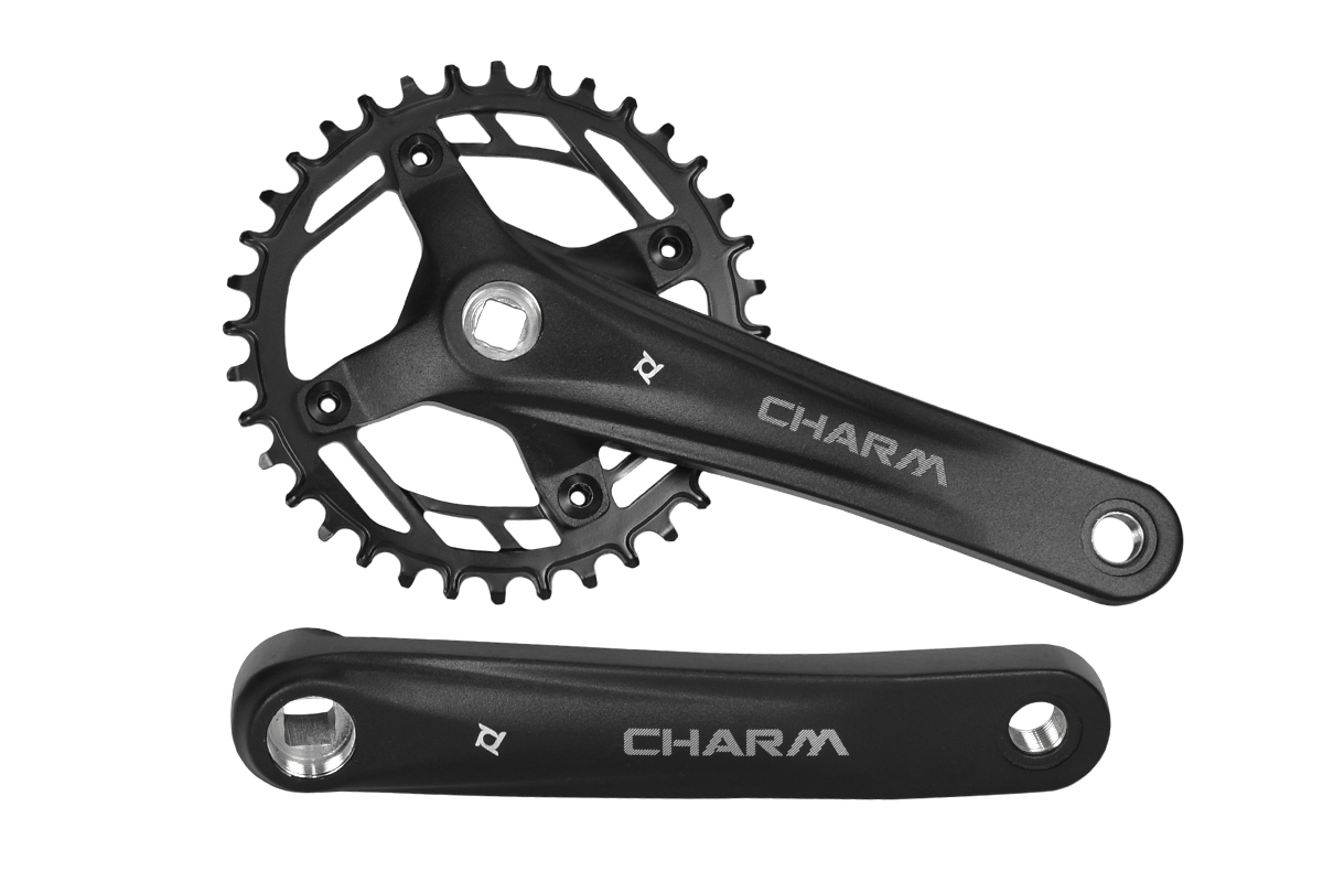Система PROWHEEL CHARM-FDO4S-36T*175mm,AL-6061-T6,CHAINLINE:50mm,под квадрат,черный